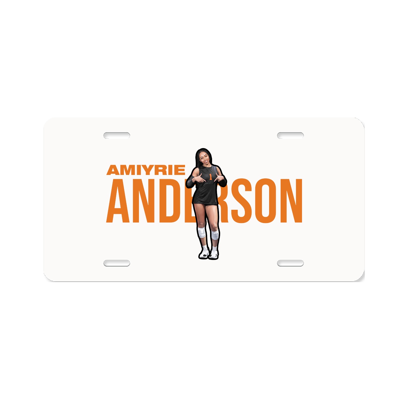 License Plate — Player Name in Classic