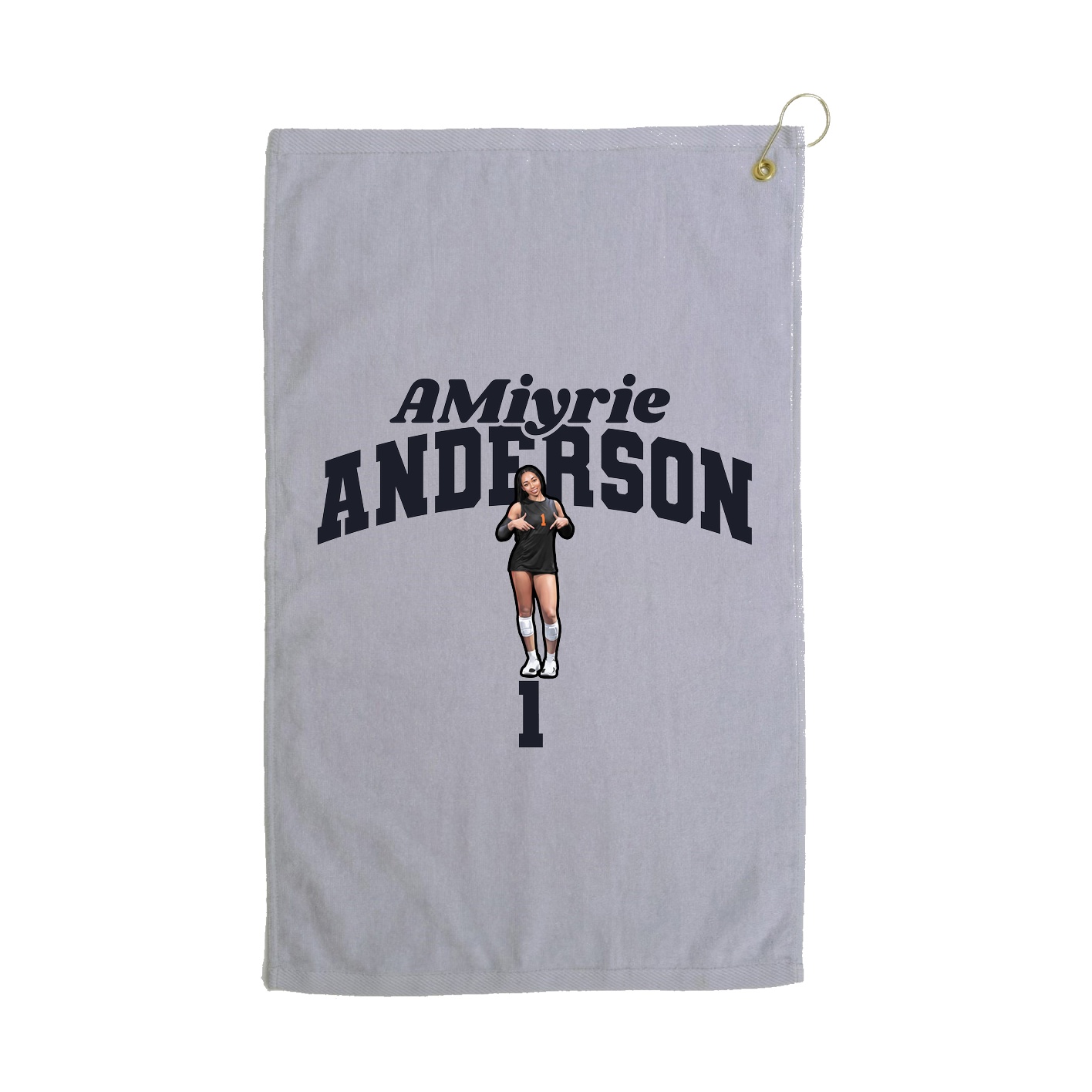 Golf Towel — Signature Arch in Grey