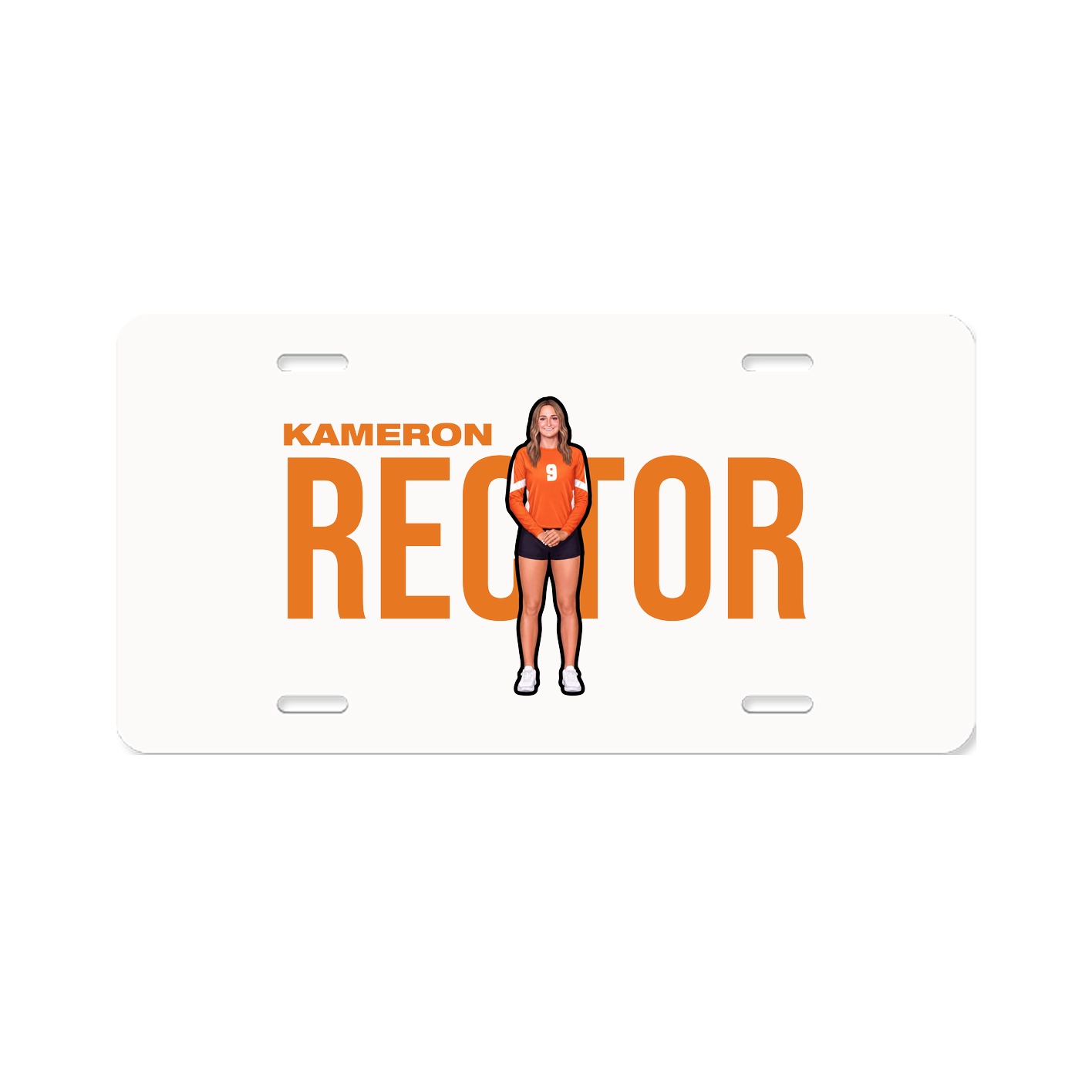 License Plate — Player Name in Classic