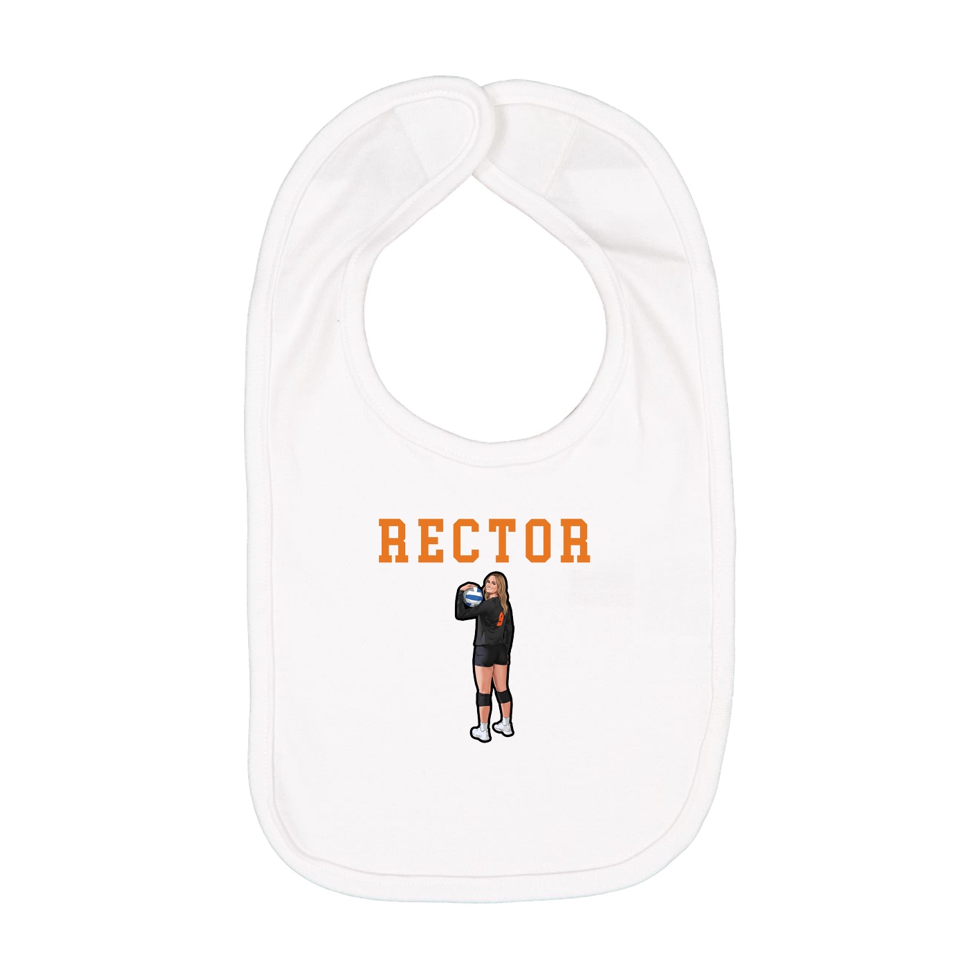 Infant Bib — Shirsey in White