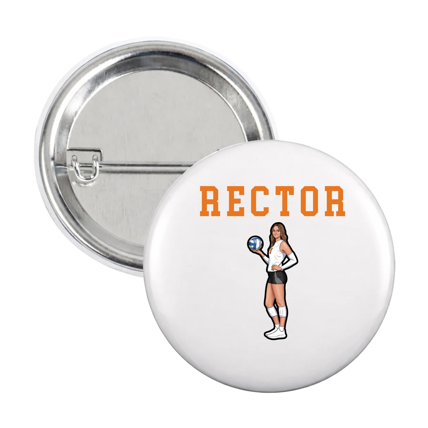 Game Day Button — Shirsey in White