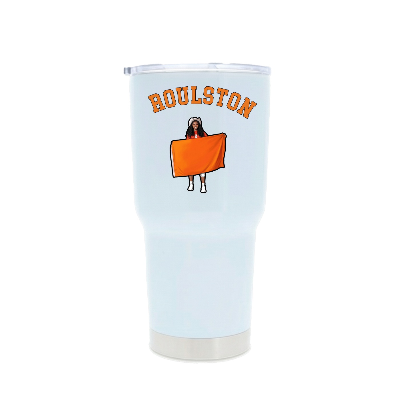 30oz Stainless Steel Tumbler — Shirsey Arch in White