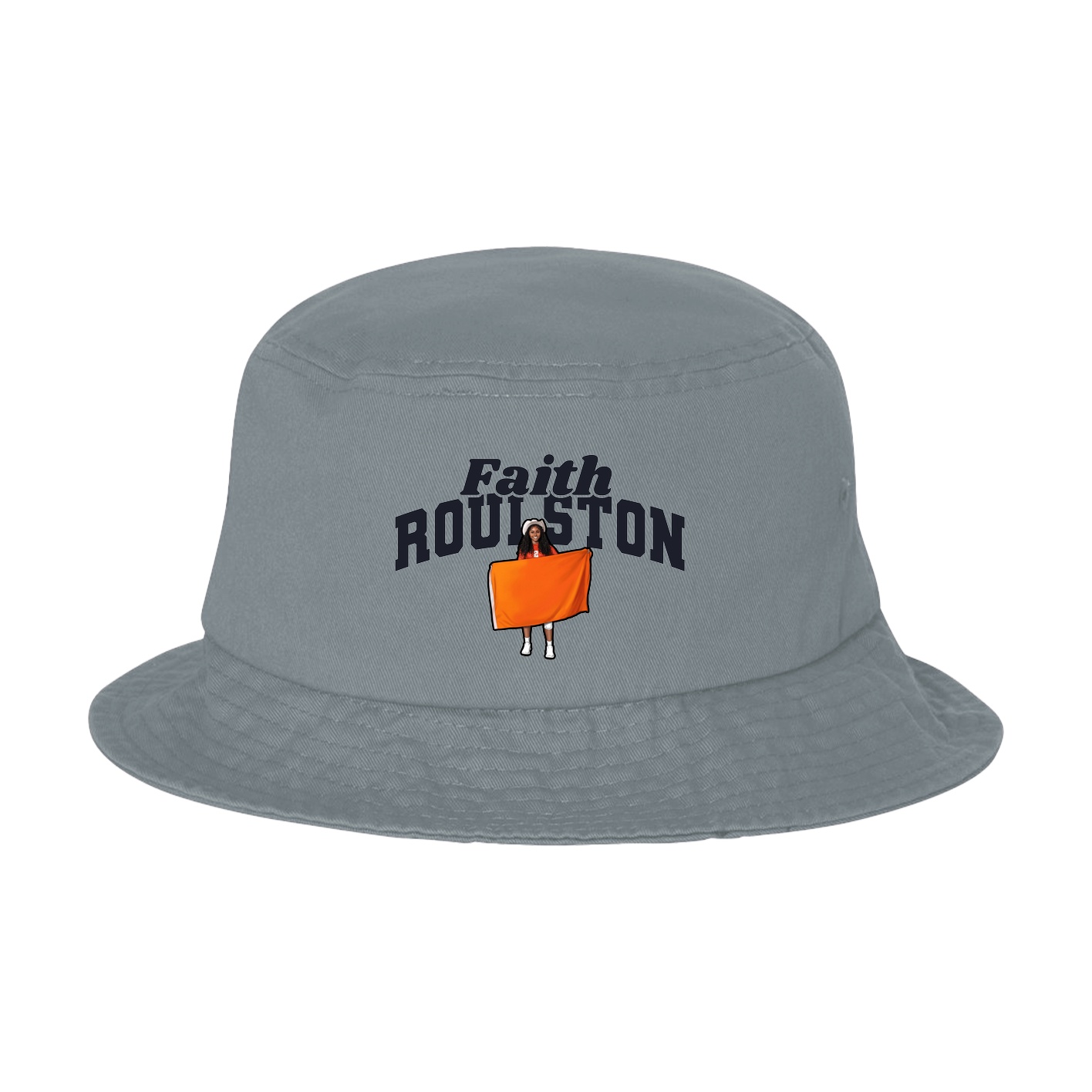Bucket Cap — Signature Arch in Grey