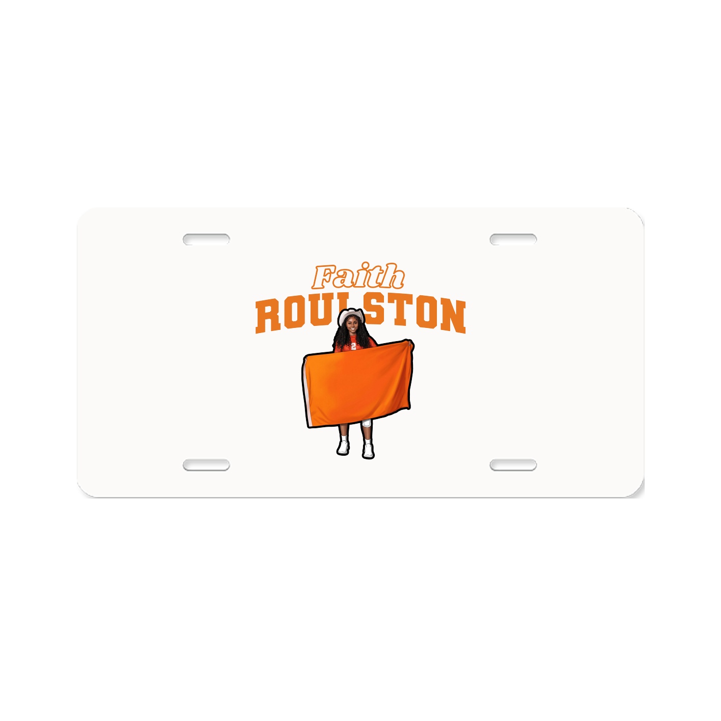 License Plate — Name Arch in Classic