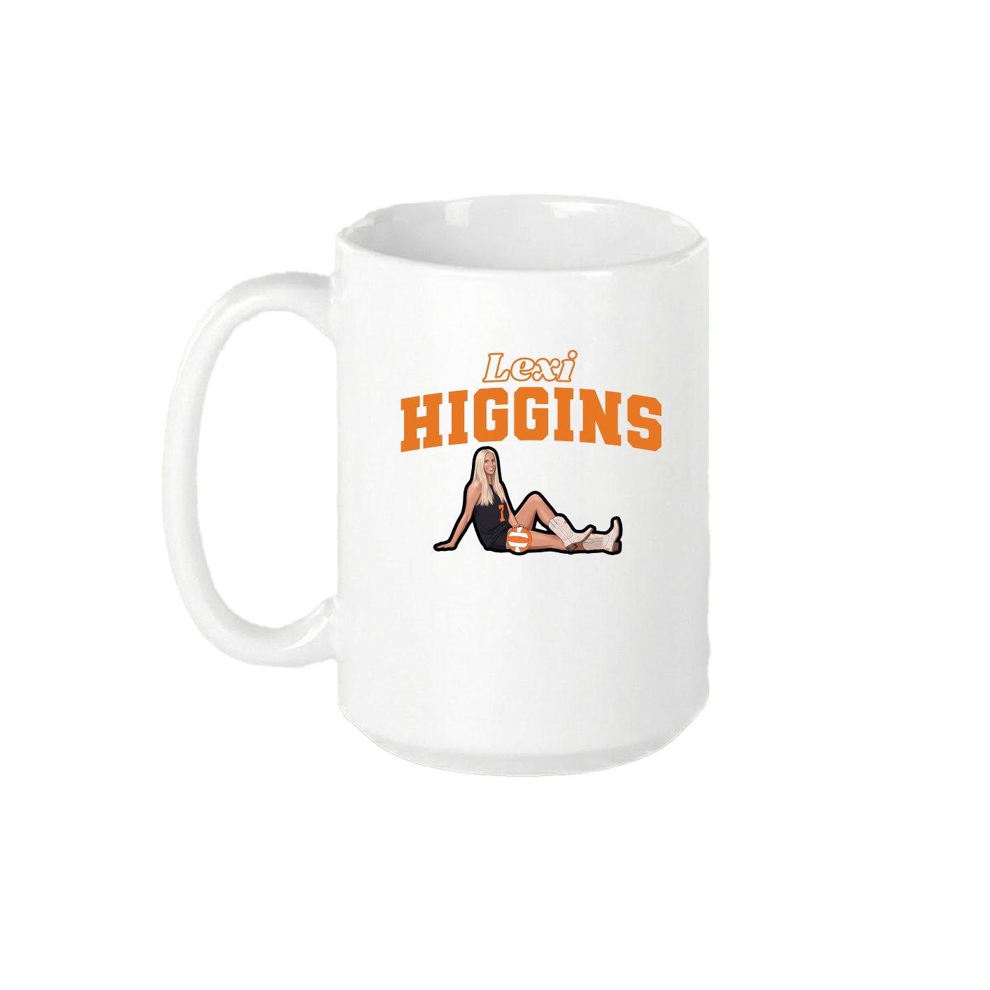 15oz Coffee Mug — Name Arch in White