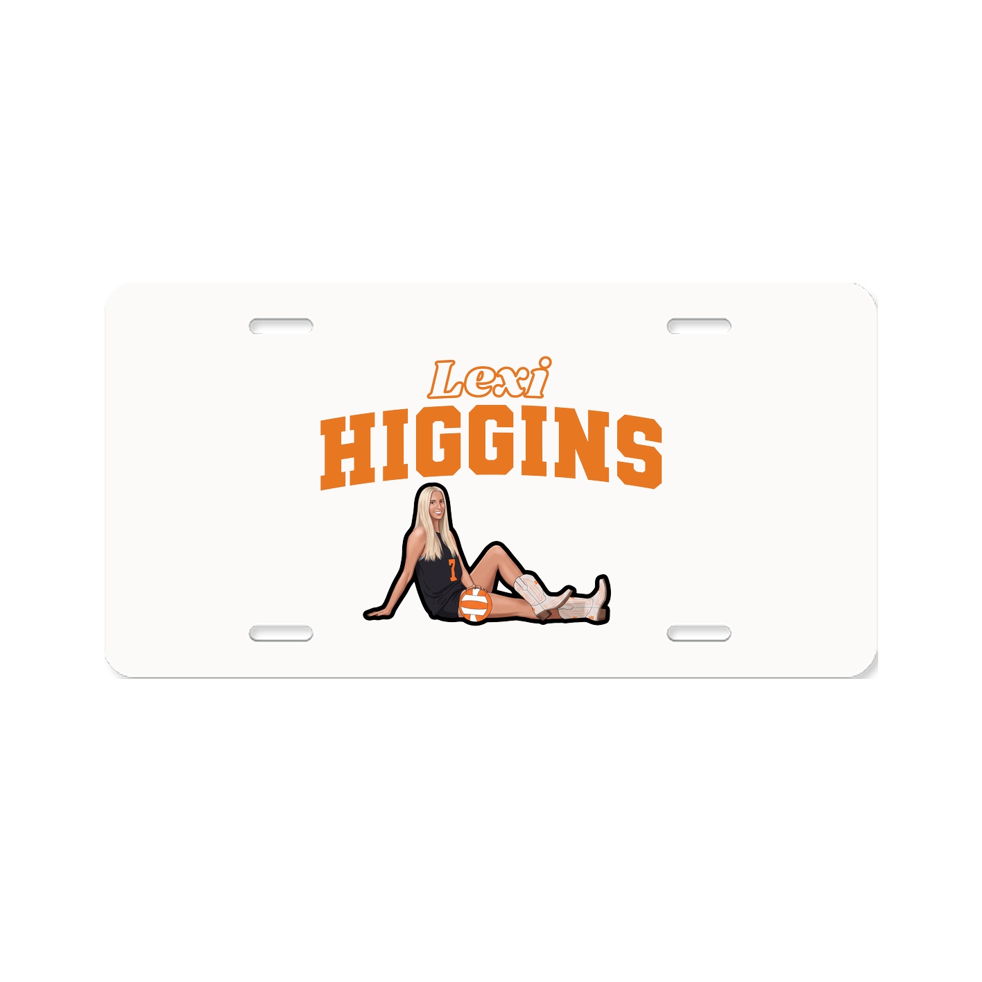 License Plate — Name Arch in Classic