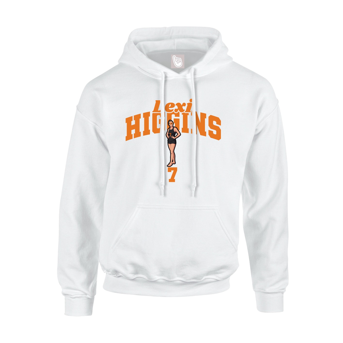 Youth Hoodie — Signature Arch in White
