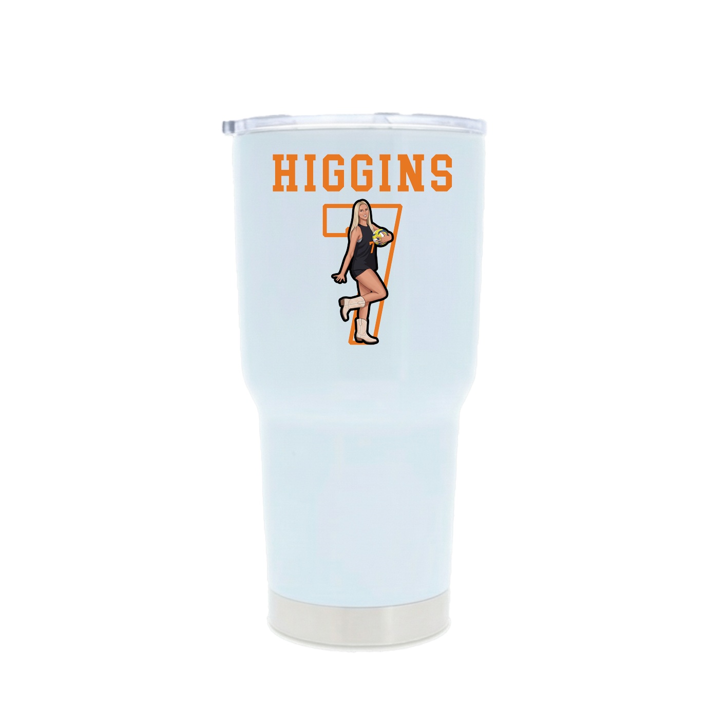 30oz Stainless Steel Tumbler — Shirsey in White