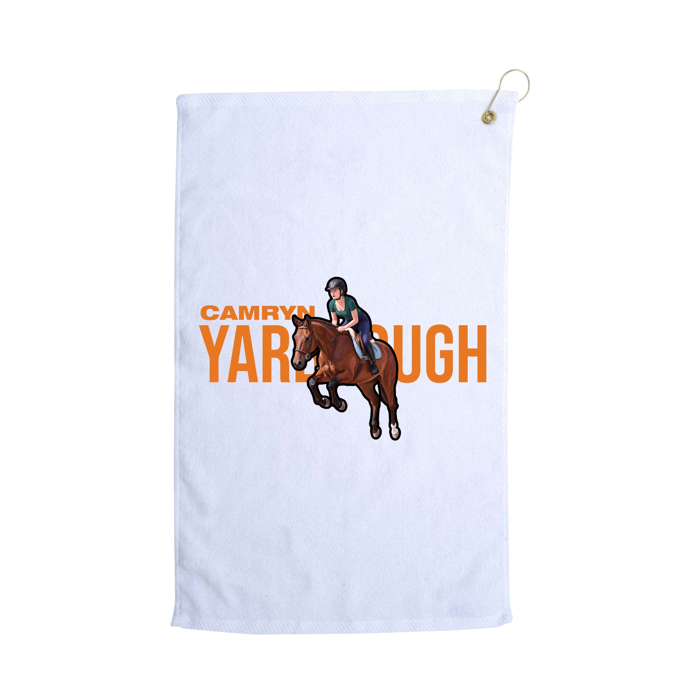 Golf Towel — Player Name in White