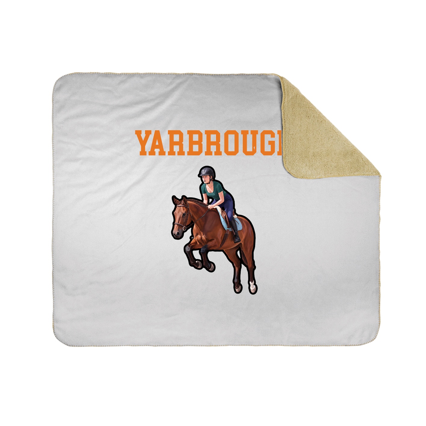 Throw Blanket — Shirsey in White