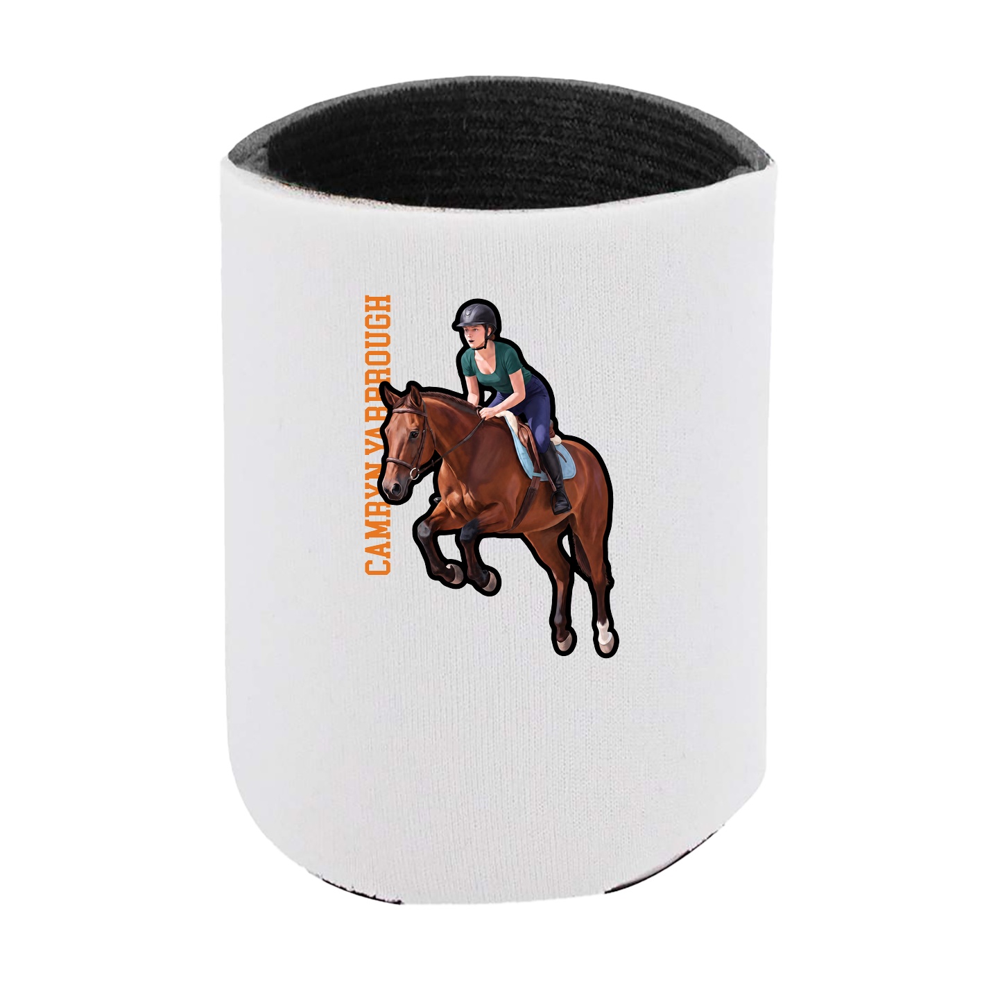 Can Holder — Name Vertical in White
