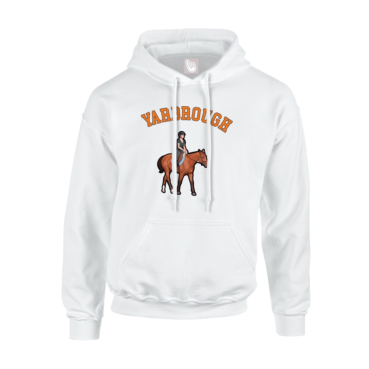 Hoodie — Shirsey Arch in White