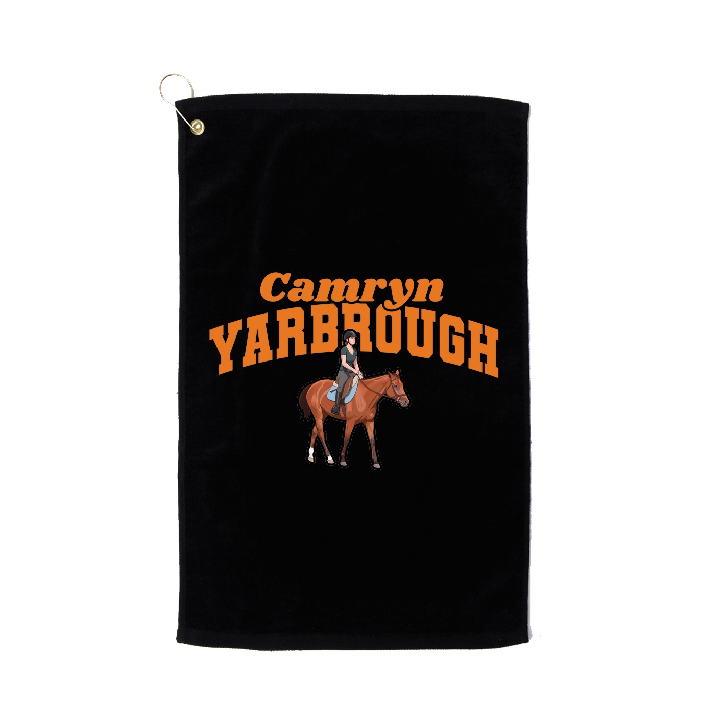 Golf Towel — Signature Arch in Black