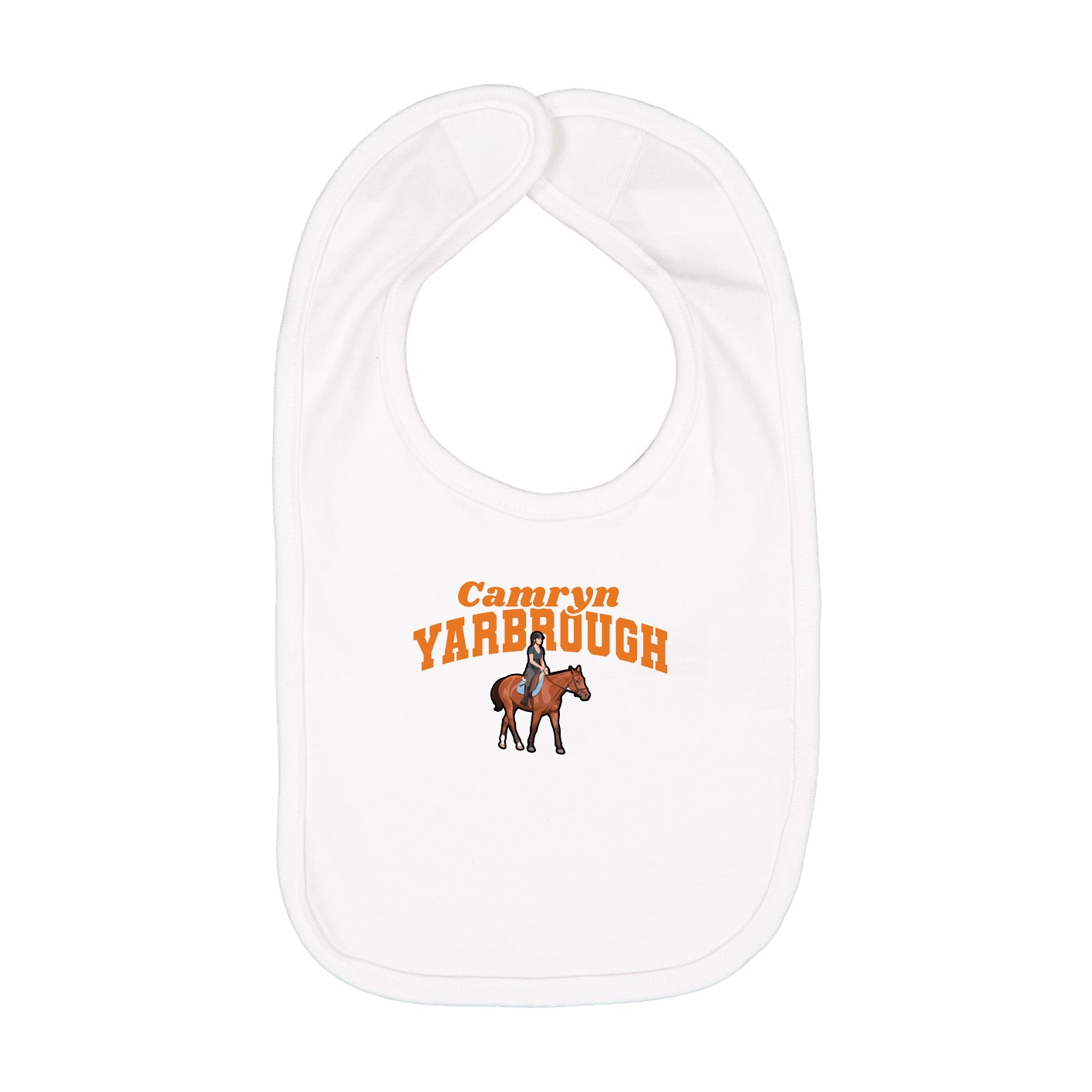 Infant Bib — Signature Arch in White