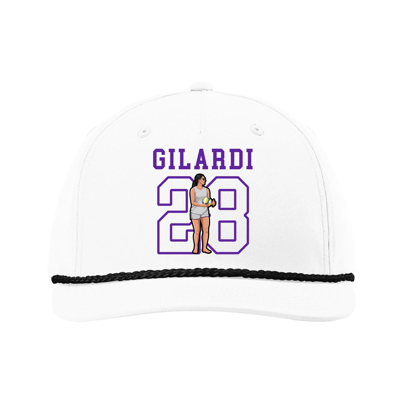 Five-Panel Classic Rope Cap — Shirsey in White