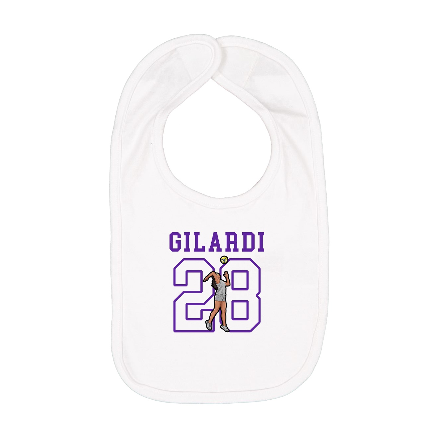 Infant Bib — Shirsey in White