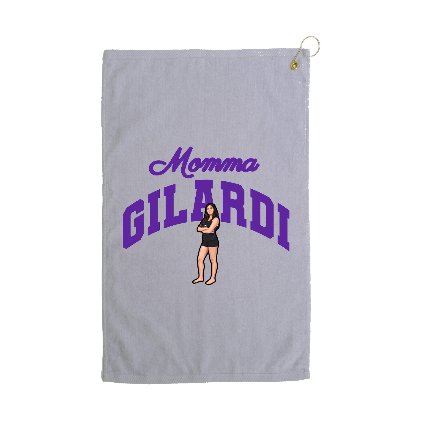 Golf Towel — Mothers Day Arch in Grey