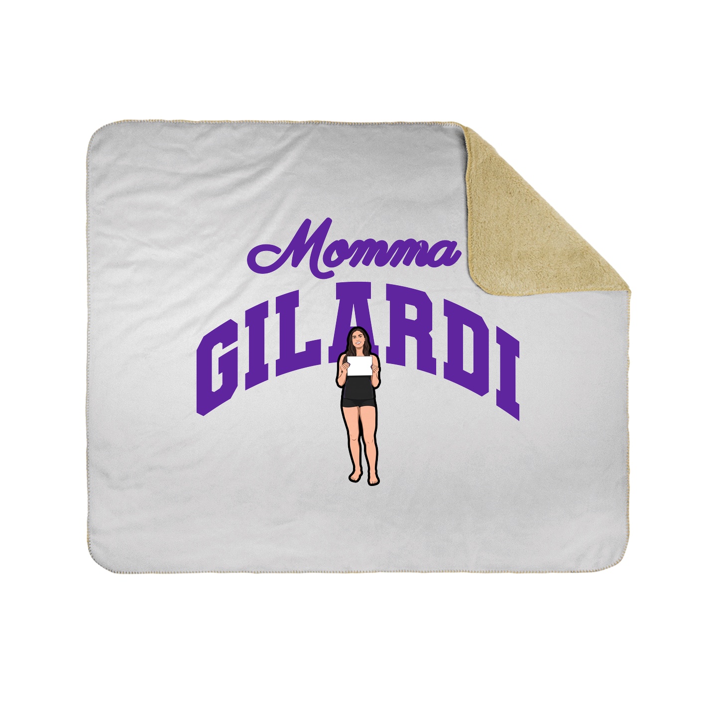 Throw Blanket — Mothers Day Arch in White