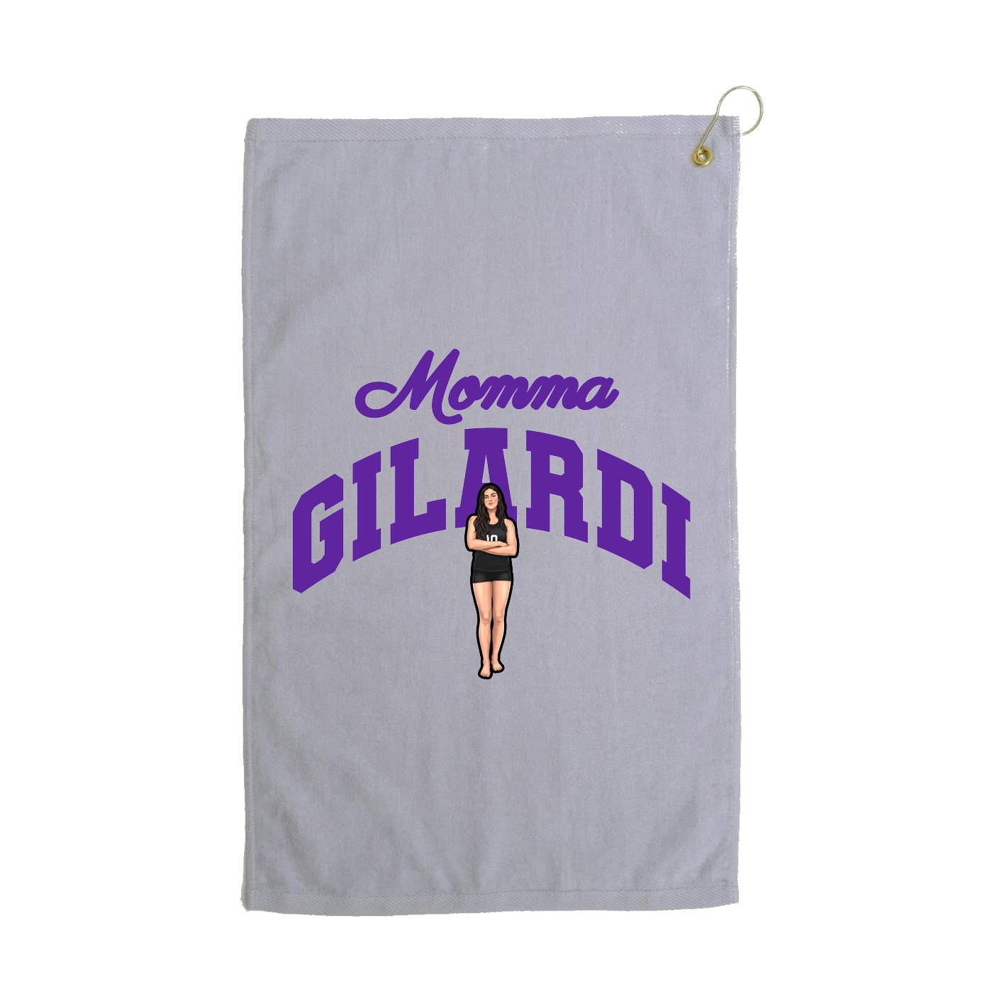 Golf Towel — Mothers Day Arch in Grey