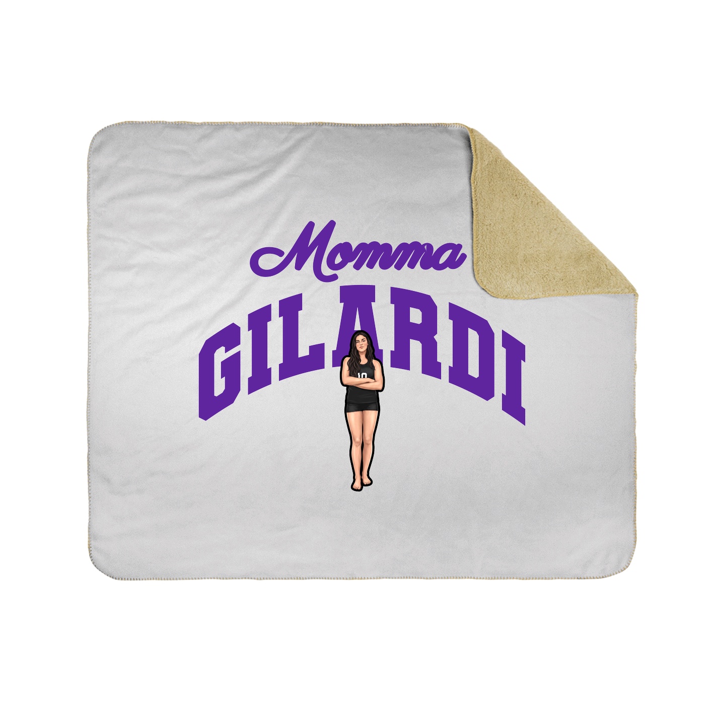 Throw Blanket — Mothers Day Arch in White