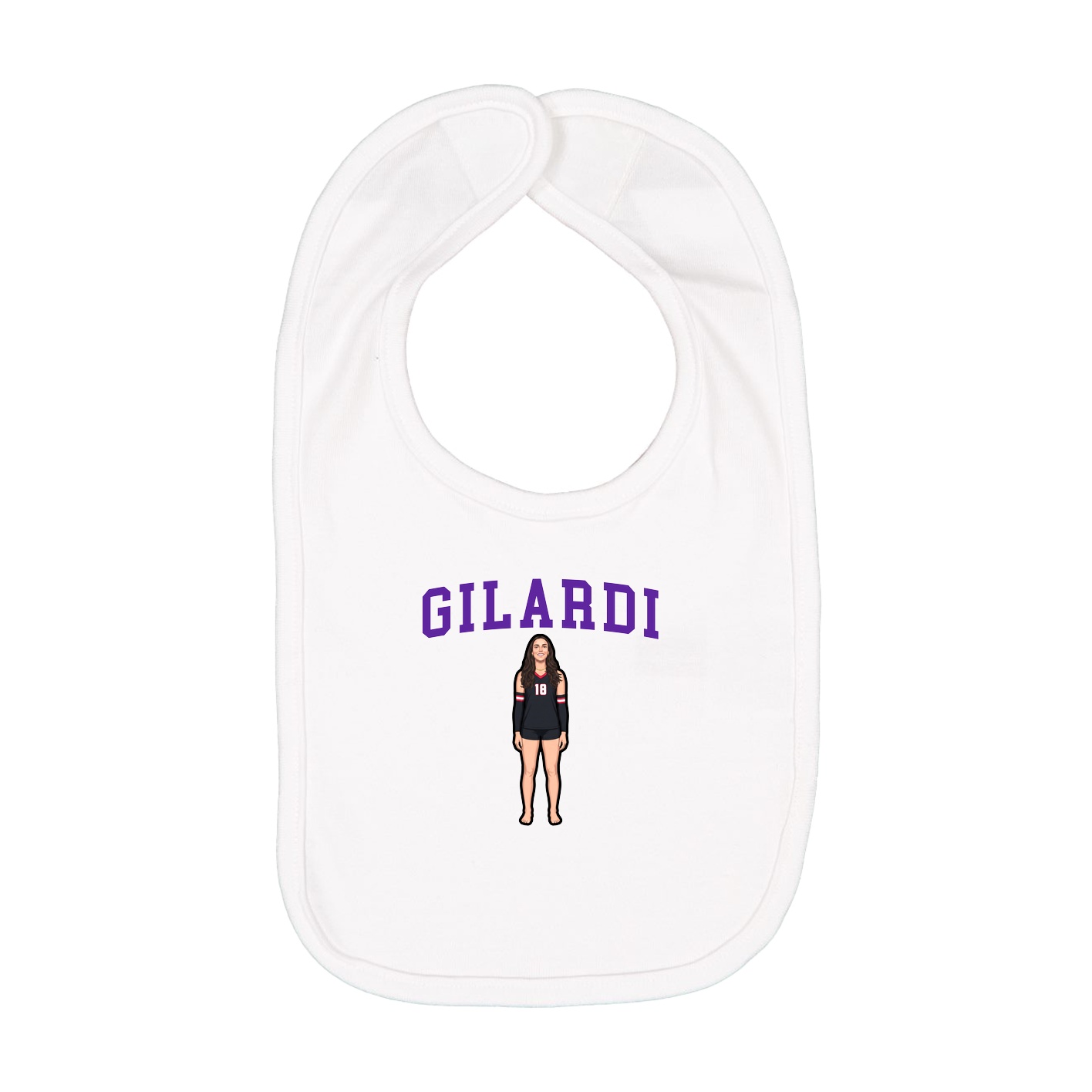 Infant Bib — Shirsey in White