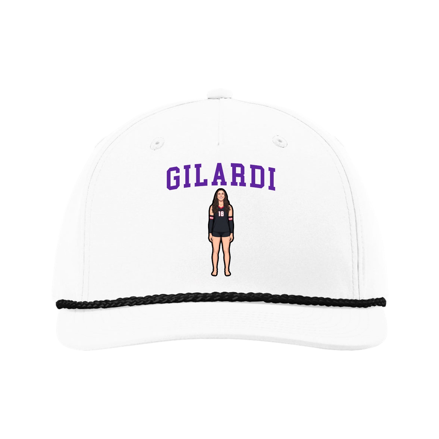 Five-Panel Classic Rope Cap — Shirsey in White