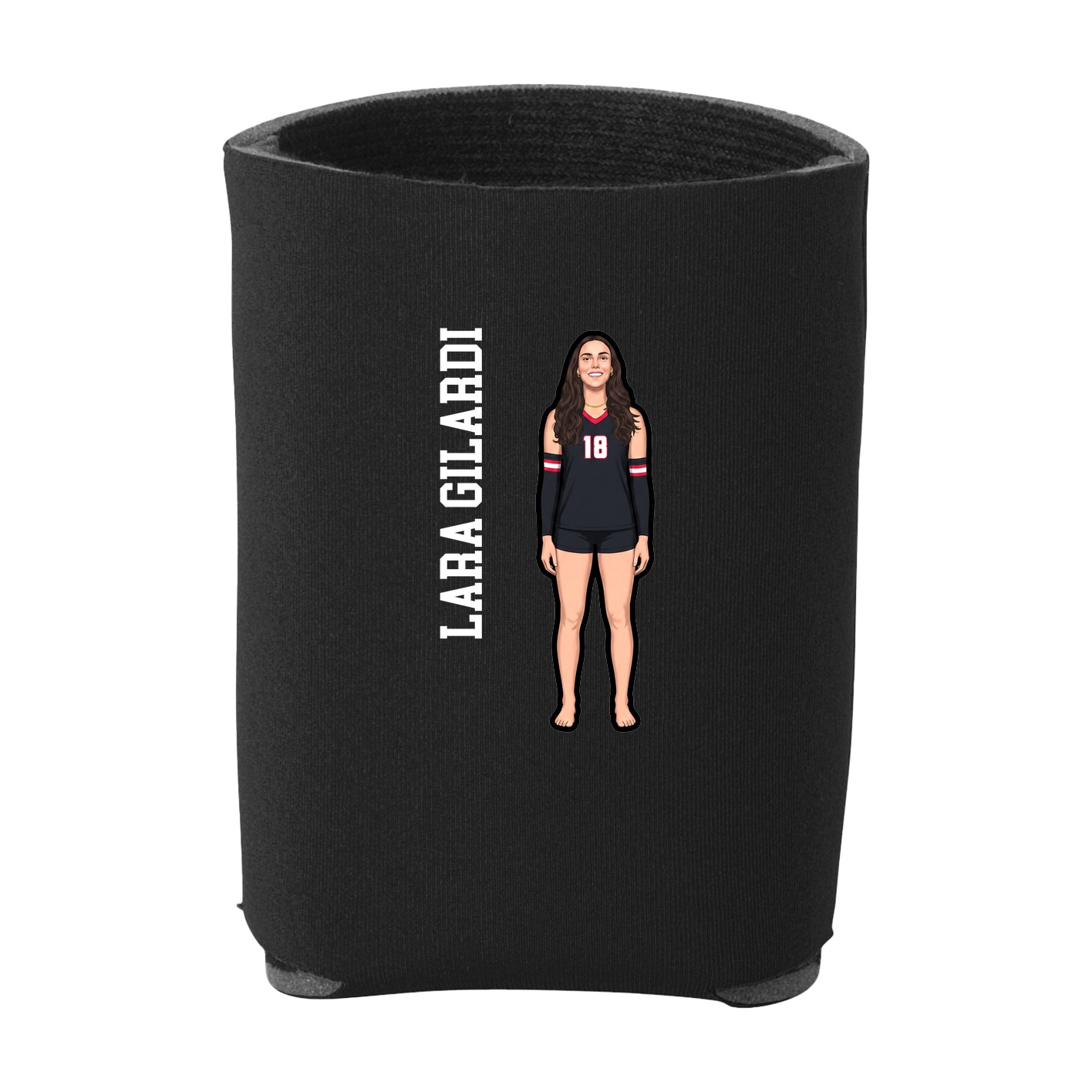 Can Holder — Name Vertical in Black