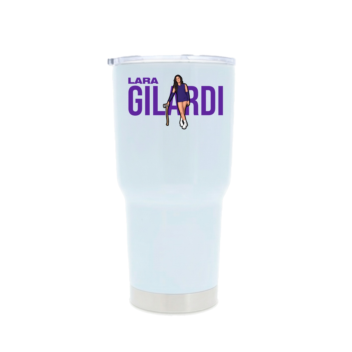 30oz Stainless Steel Tumbler — Player Name in White