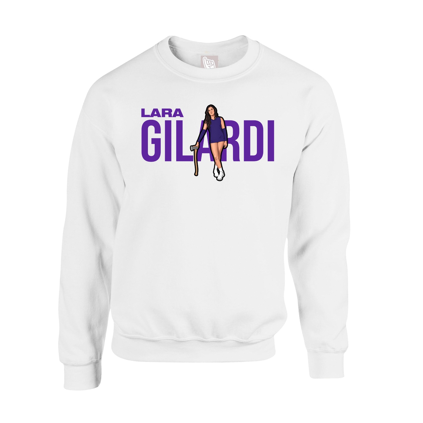 Fleece Crew — Player Name in White