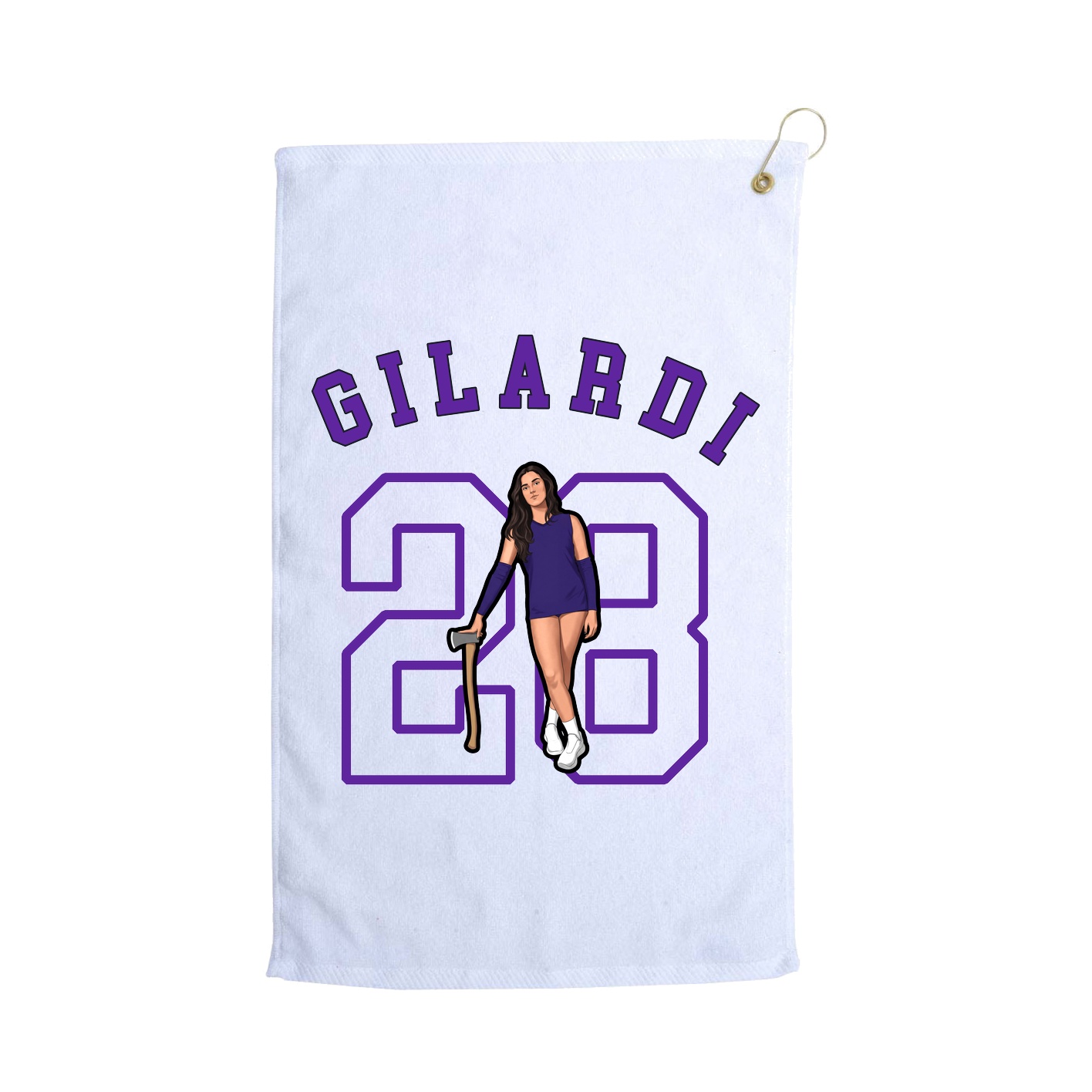 Golf Towel — Shirsey Arch in White
