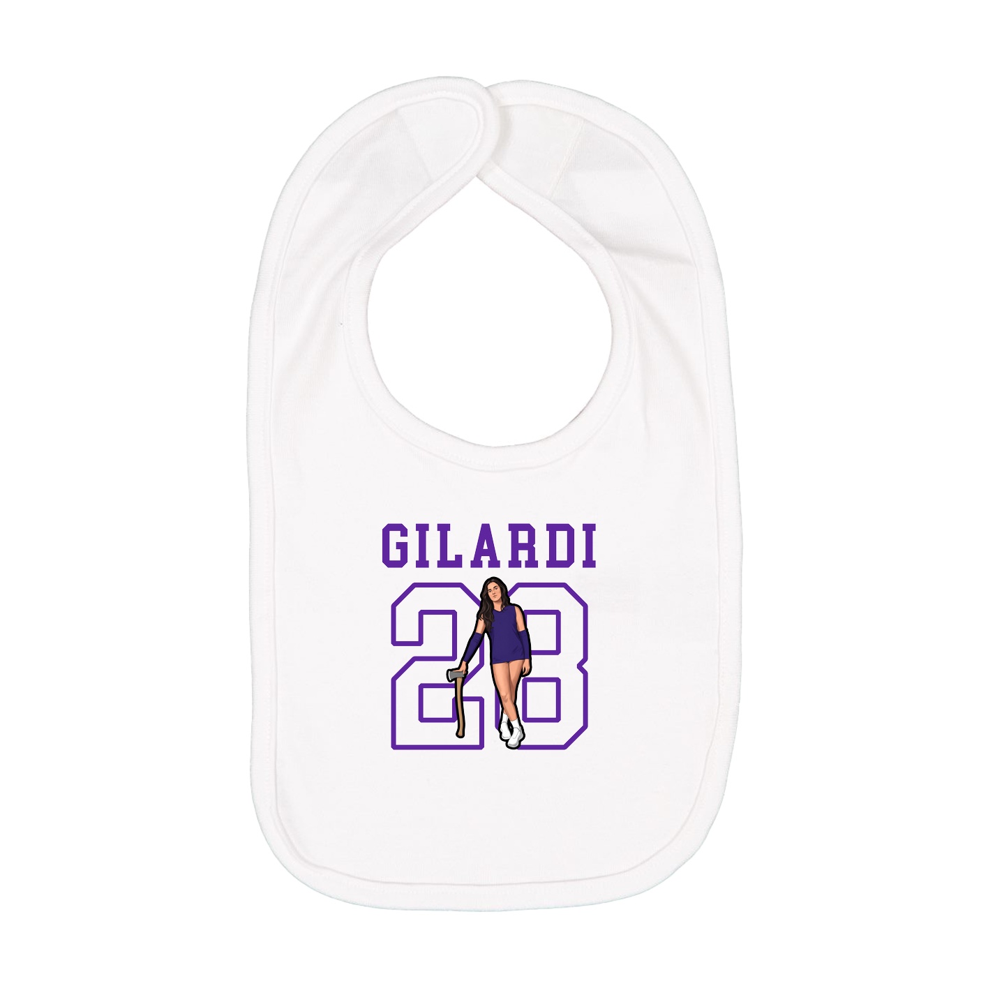 Infant Bib — Shirsey in White