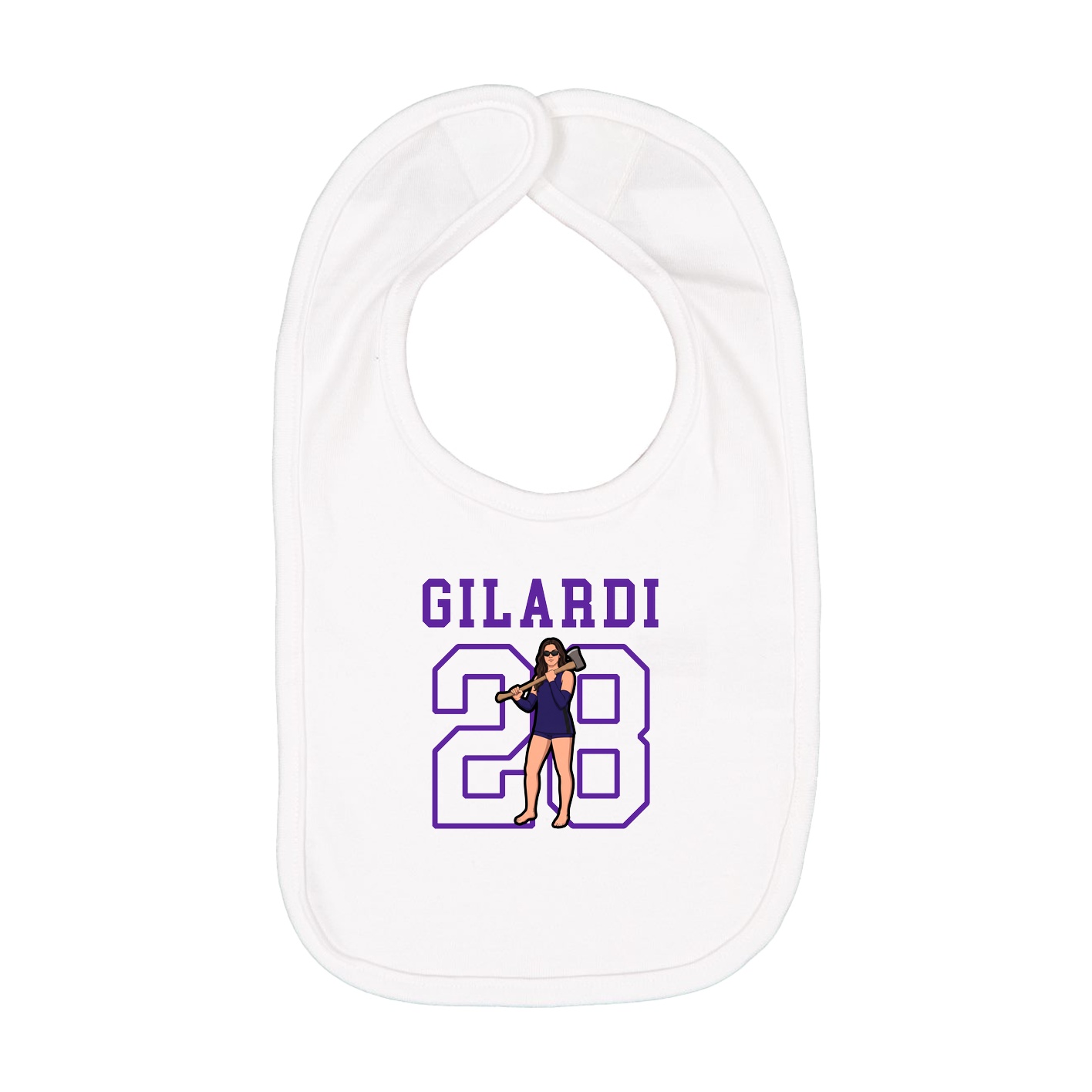 Infant Bib — Shirsey in White
