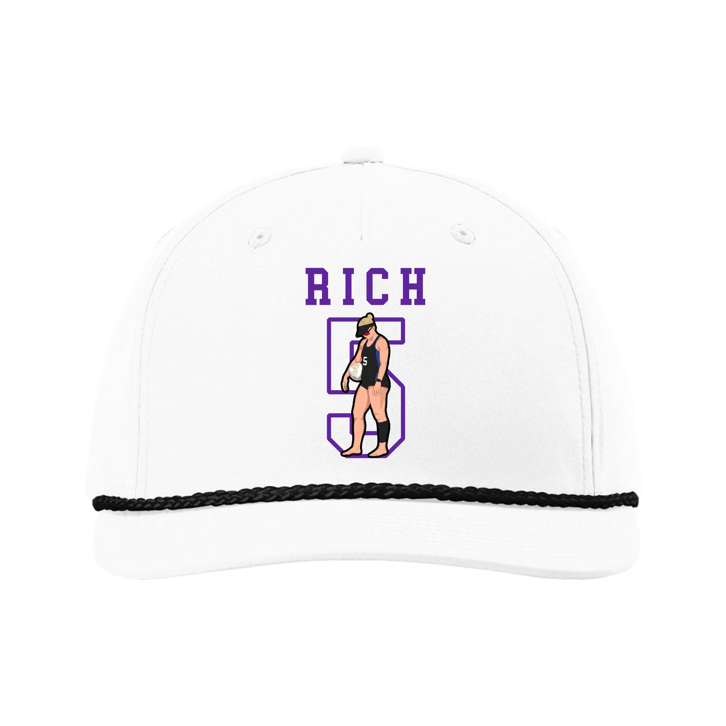 Five-Panel Classic Rope Cap — Shirsey in White
