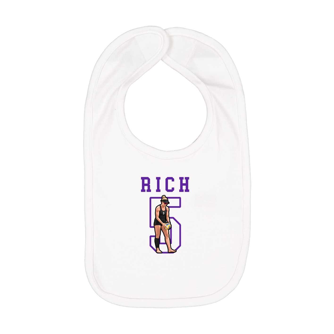 Infant Bib — Shirsey in White