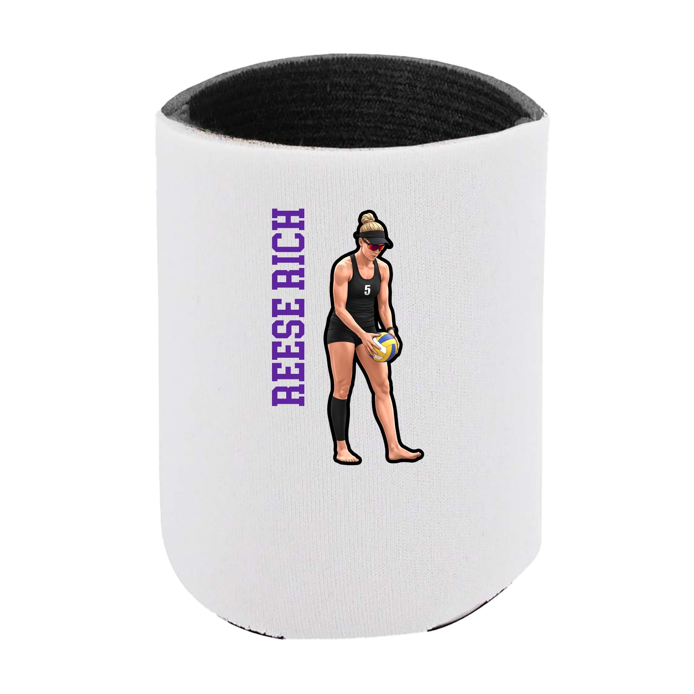 Can Holder — Name Vertical in White