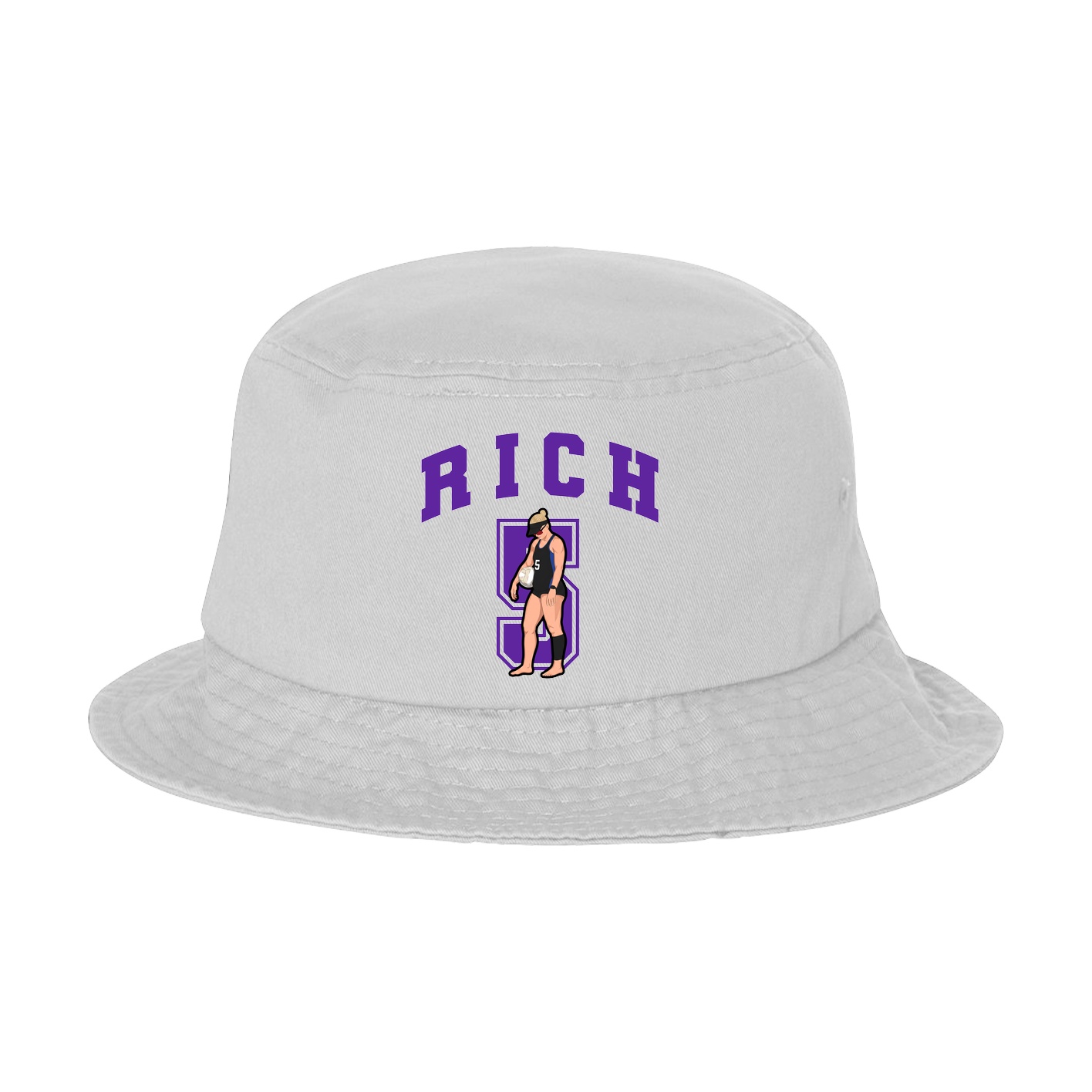 Bucket Cap — Number in White