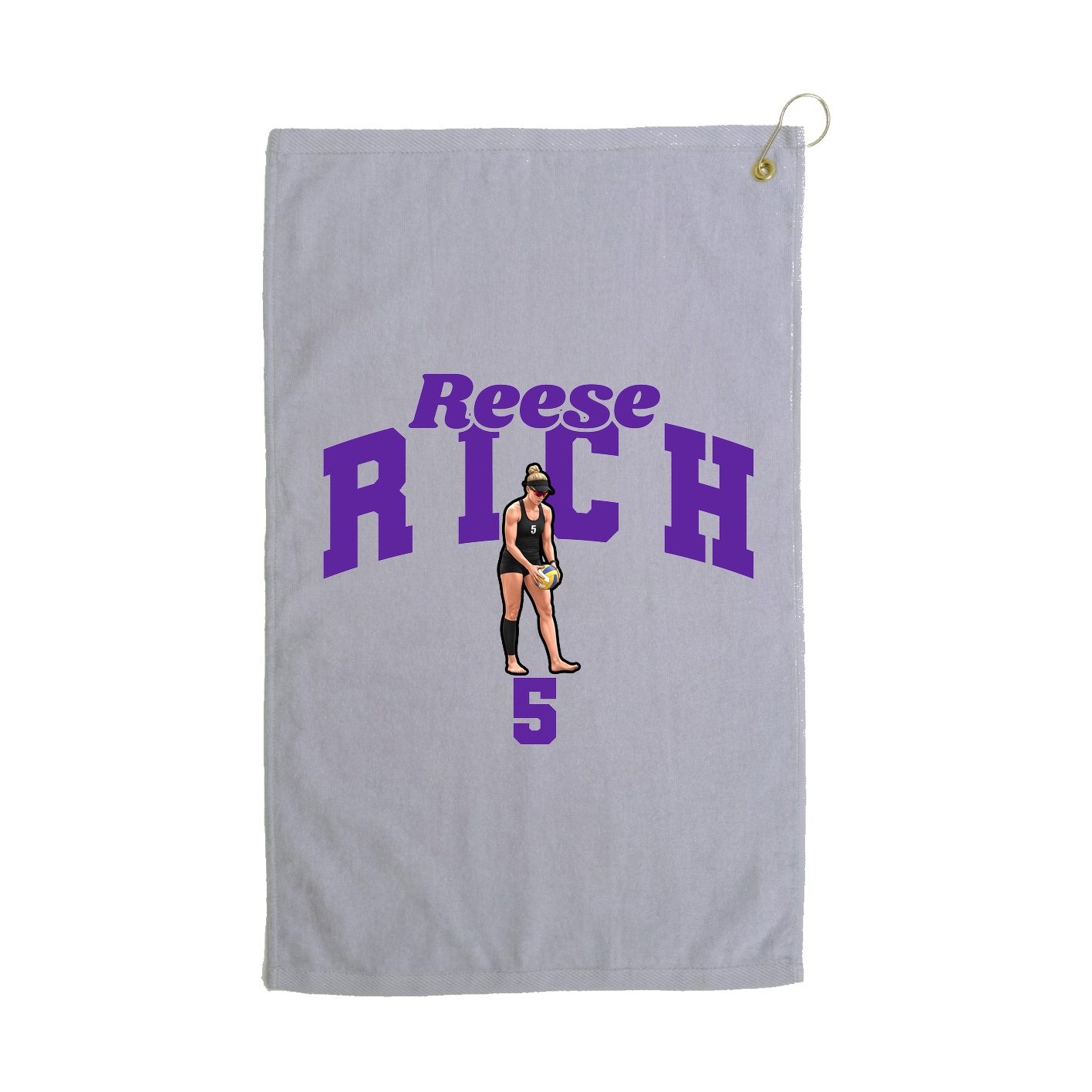 Golf Towel — Signature Arch in Grey