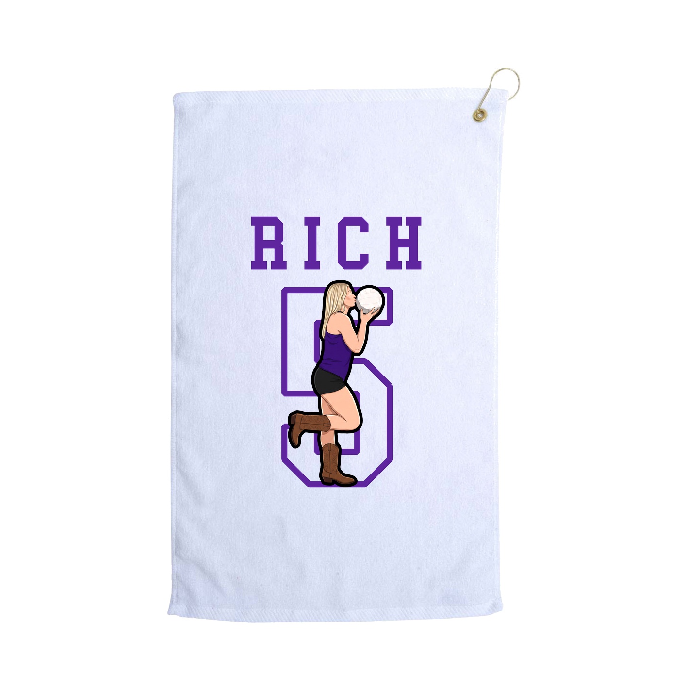 Golf Towel — Shirsey in White