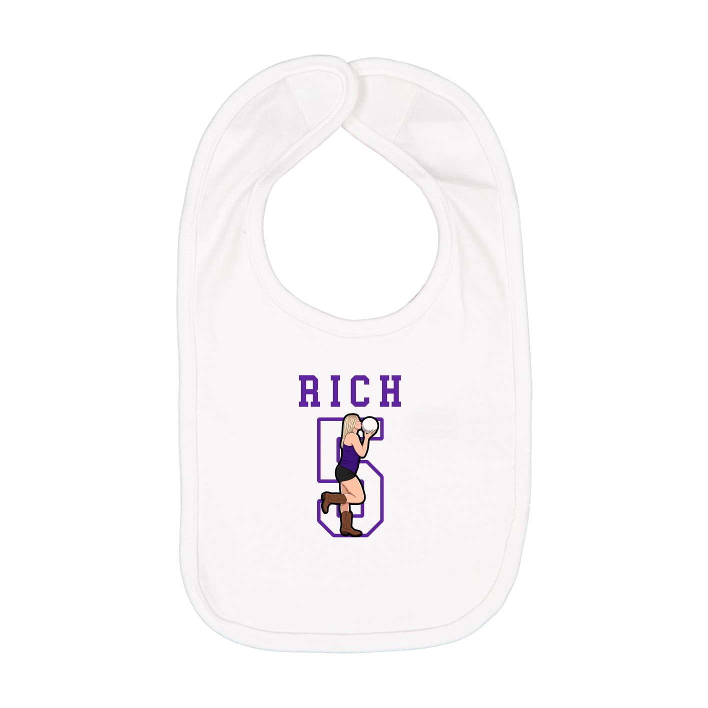 Infant Bib — Shirsey in White