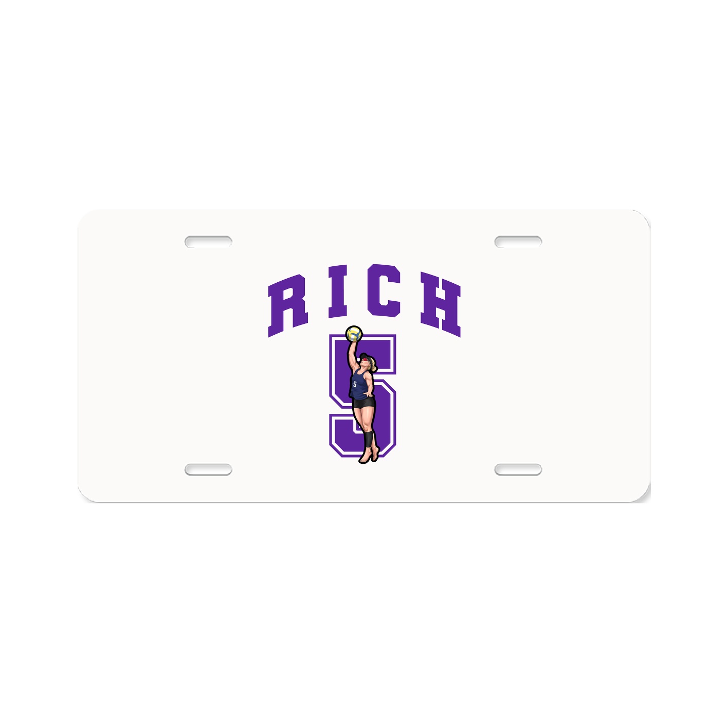 License Plate — Number in Classic