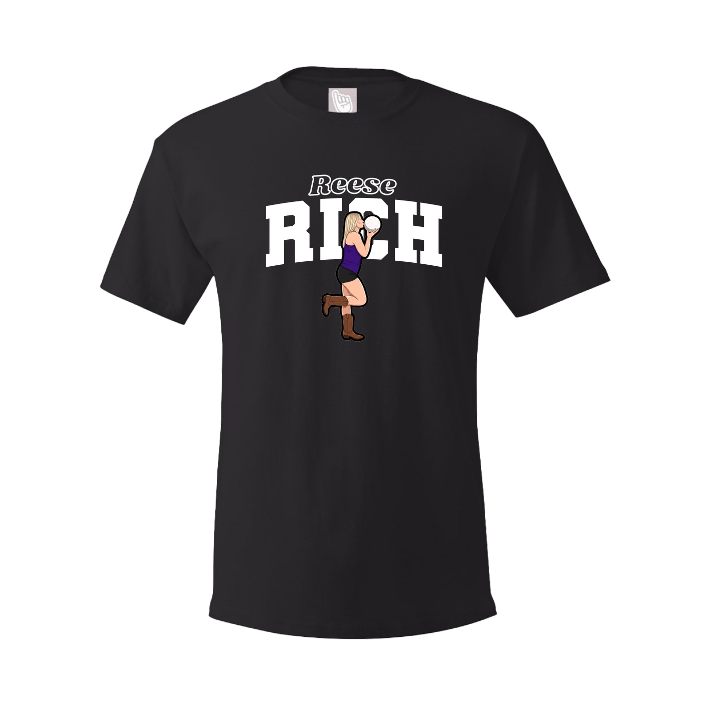 Youth Tee — Name Arch in Black