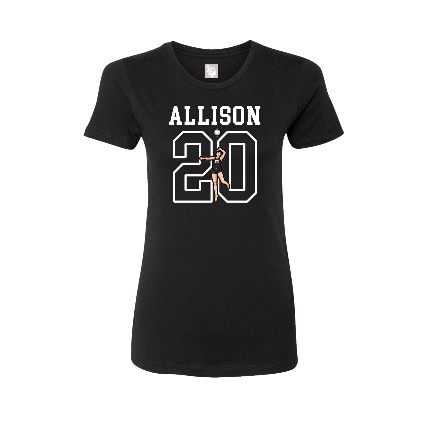 Fitted Women's Tee — Shirsey in Black