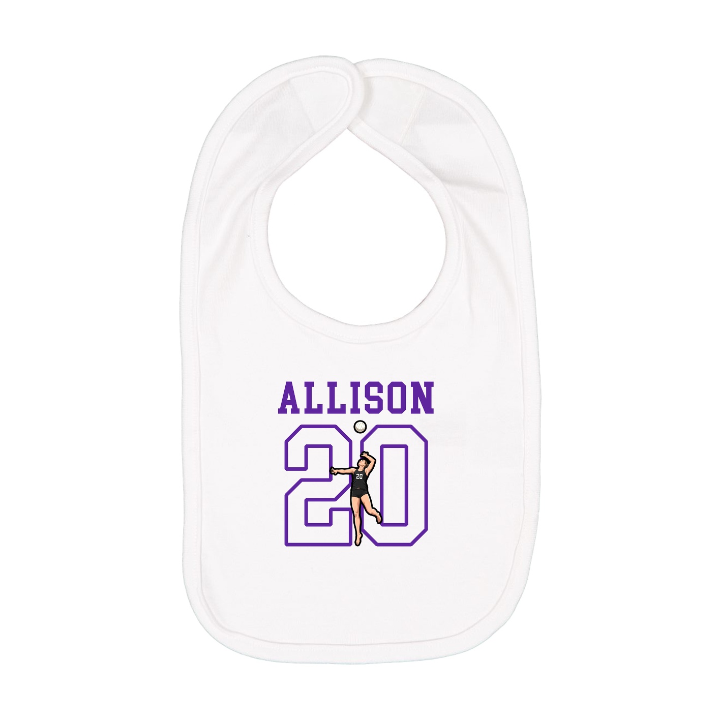 Infant Bib — Shirsey in White