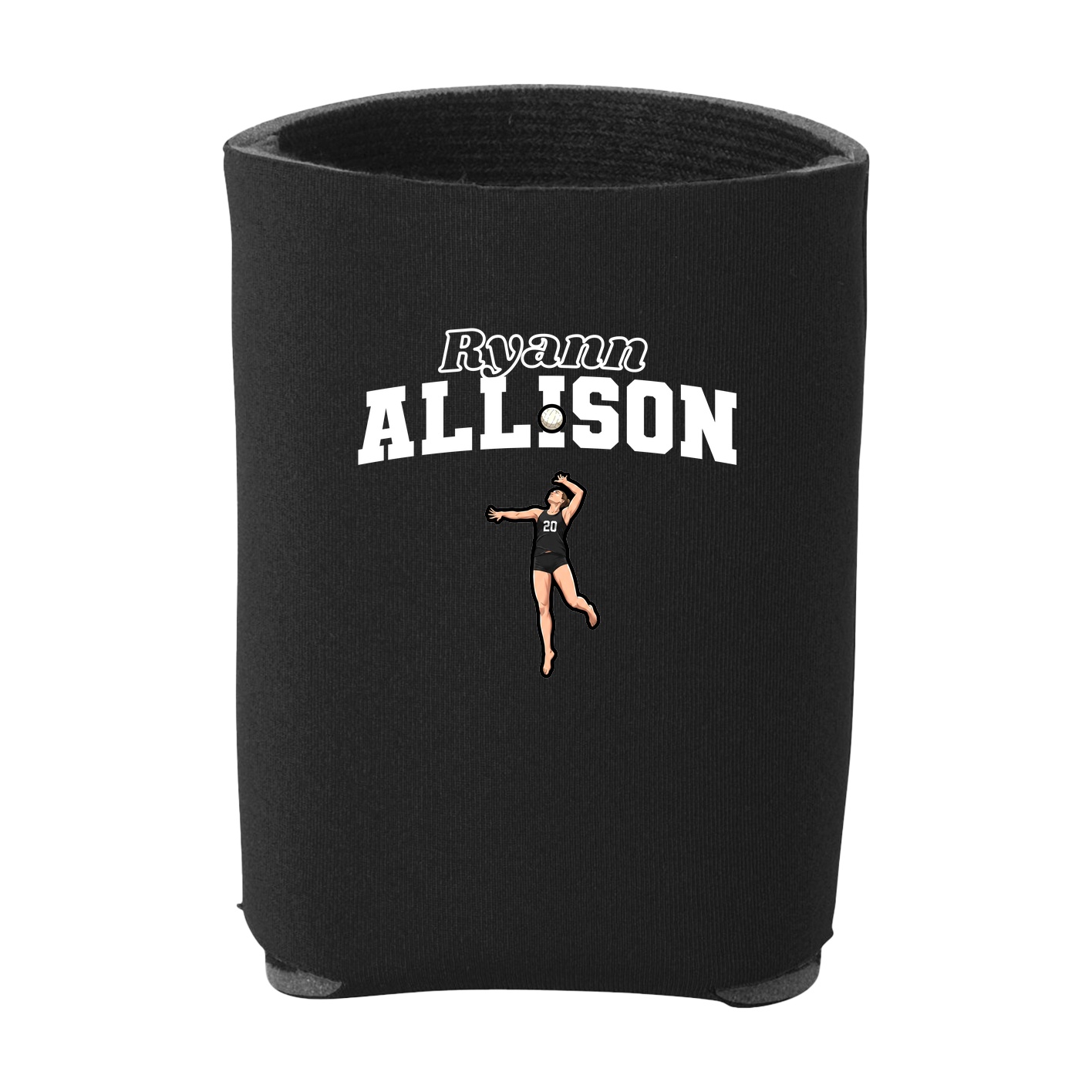 Can Holder — Name Arch in Black