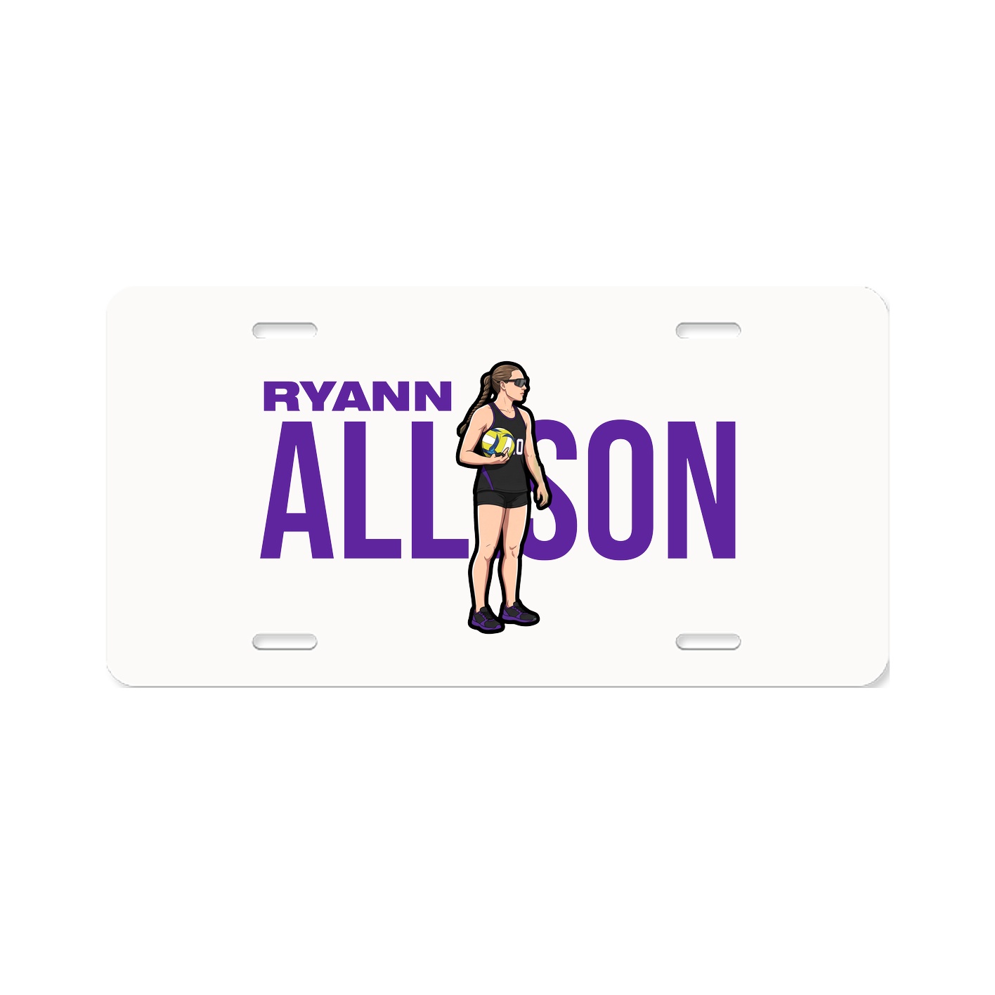 License Plate — Player Name in Classic