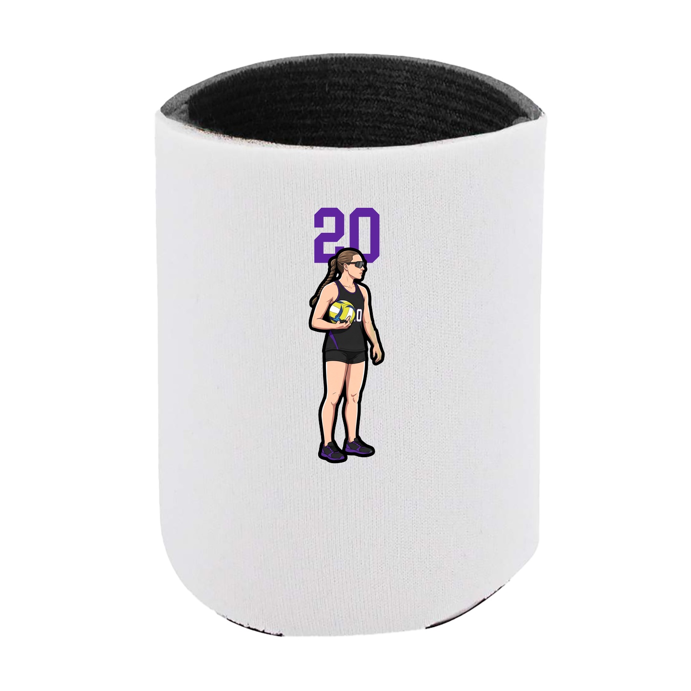 Can Holder — Number Top in White