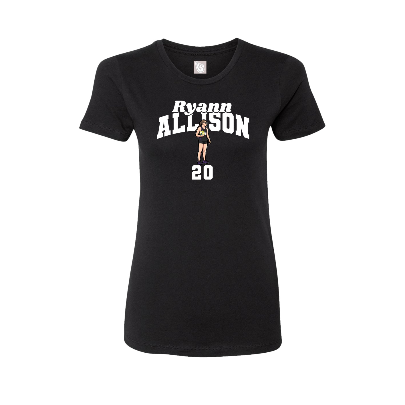 Womens Tee — Signature Arch in Black
