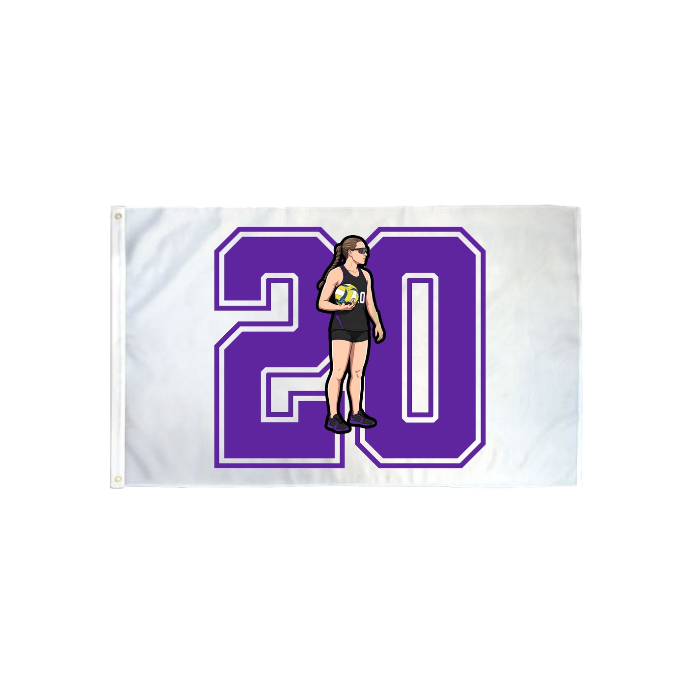 3x5 Flag — Number in Classic