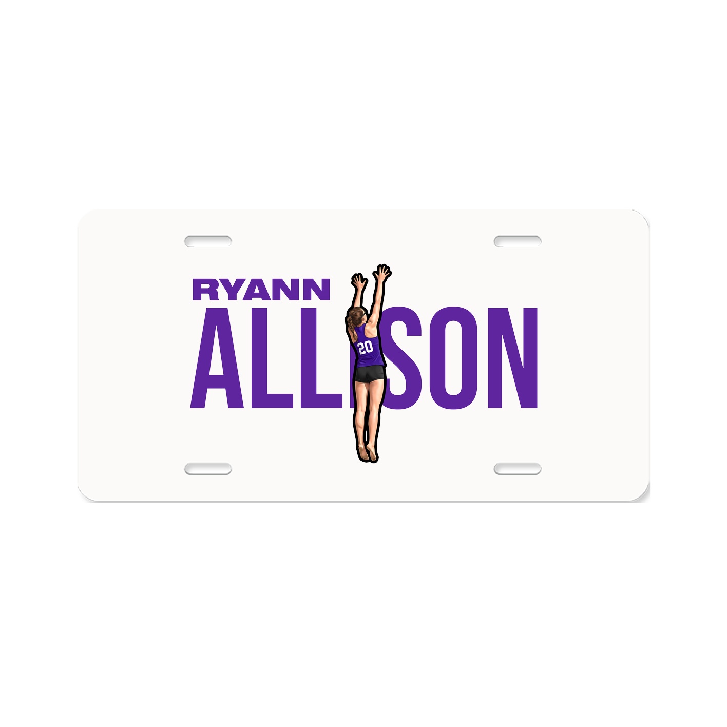 License Plate — Player Name in Classic