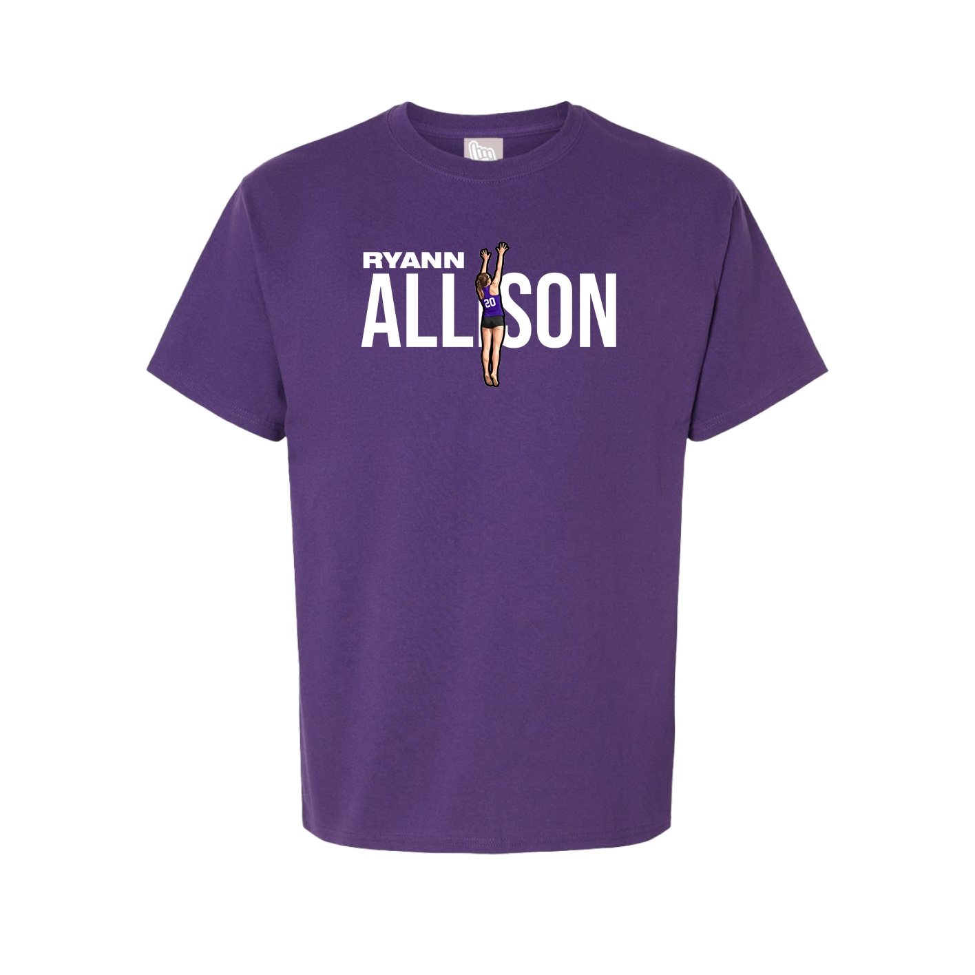 Youth Tee — Player Name in Purple